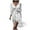 White, variant on TJAZFJPA Travel Dress Women's Casual Dress with V Neck Strap and Medium Sleeved Dress Garden Party Dresses for Women Engagement Party Dress