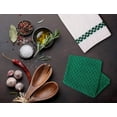 thumbnail image 4 of Beauty Threadz Green Check Stripe Cotton Dish Towels (12 Count), 4 of 7