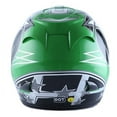 thumbnail image 5 of Motorcycle Full Face Helmet HJM A110 Adult Racing Star Green, 5 of 5