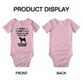 thumbnail image 3 of Sorry I Can't I Have Plans With My Norwegian Elkhound Love Pet Dog Cute Baby Bodysuit (Pink, 18-24 Months), 3 of 5