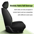 thumbnail image 4 of LAONNVIR Automotive Seat Covers Fit for Chevy Trailblazer 2021-2024 Full Set Black Car Seat Cover Car Seat Protector Waterproof,Leather Seat Cushion Black,2 Front Seat, 4 of 7