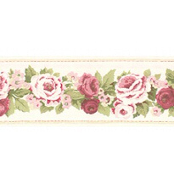 878194 Narrow Antique Floral Cream Wallpaper Border AB78287 Walmart
