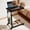 Red Walnut, variant on PHANCIR Adjustable Overbed Table with Wheels, Bedside Laptop Desk with Storage, Height Adjustable Rolling Sofa Table for Home Office(Red Walnut)