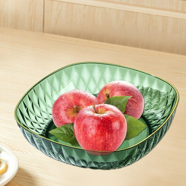 Frutero para encimera Macarena Bandeja de almacenamiento redonda Verde 24 cm
