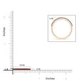 thumbnail image 4 of ANGARA Natural Prong Set Half Eternity Round Ruby Wedding Ring in 14K Rose Gold for Women (Size-1.5mm) | July Birthstone, Birthday, Anniversary, Jewelry Gift for Women | Natural Ruby Ring, 4 of 8