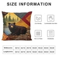 thumbnail image 5 of YINGXI Throw Pillow Cover for Women/Men, Short Plush Pillow Case Cushion Cover for Home Sofa Couch Living Room Car Decor - Rustic 22x22in, 5 of 5