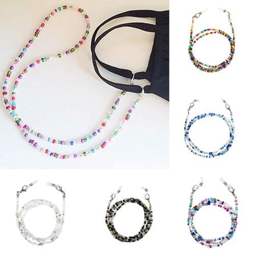 Zhaomeidaxi 6 Pcs Portable Face Cover Eyeglass Chain Women Adjustable Length Metal Necklace Gifts for Women, Men, Teen, Holder Glass Accessories