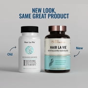 Live Conscious Hair La Vie Revitalizing Blend Hair Vitamins with Biotin, Collagen and Saw Palmetto for Women and Men