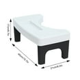 thumbnail image 5 of Toilet Stool Squatting Footrest | Ergonomic Adjustable Bathroom Potty Stool for Constipation Relief Hemorrhoid Aid | Non-Slip Heavy Duty Plastic | 6.7 Inch High | Universal Fit for Adults & Kids | 1, 5 of 5
