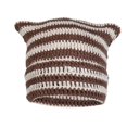 thumbnail image 1 of Winter Cat Ears Hat Warm Knit Hats Soft Stretch Thick Cute Knitted Cap For Cold Weather Bureau French, 1 of 4
