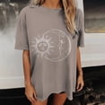 thumbnail image 2 of Tops Retro Para Hombres Y Mujeres Vintage Drop Manga Corta Patrón Estampado Casual Manga Corta Gradiente Tie-Dye Estampado Blusa Odeerbi ODB180209, 2 of 8