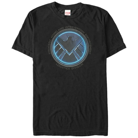 Men's Marvel S.H.I.E.L.D Logistics Logo  Graphic Tee Black X Large