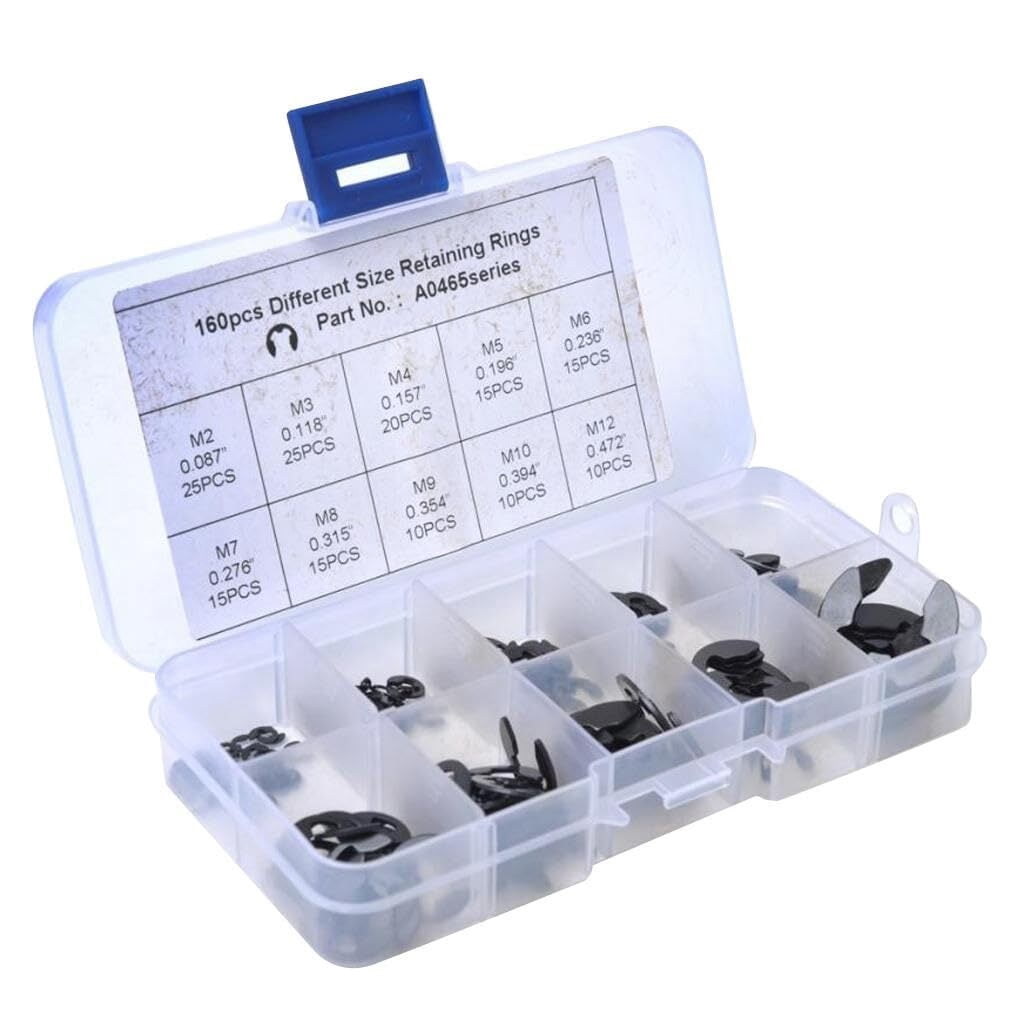 2x160 Pieces Retaining Snap 9 Sizes, 3 Pcs