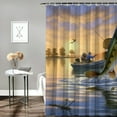 thumbnail image 2 of PRATYUS Fly Fishing Modern Waterproof Shower Curtain Set for Country Cottage & Farmhouse Bathroom Decor with Hooks and Washable Fabric 36x72, 2 of 7