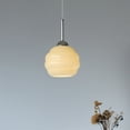 thumbnail image 7 of Kiven Plug in Pendant Light, Hanging Light with White Glass Lampshade, Modern Dimmable Ceiling Pendant Light for Bedroom Foyer Hallway Kitchen Island, Silvery Finish, 7 of 7