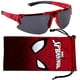 thumbnail image 1 of Gafas de sol Marvel Spiderman para niños, elegantes, cómodas y duraderas, con protección UV y funda de transporte blanda, con licencia oficial, calcetines Spiderman, 1 of 1