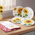 thumbnail image 3 of Summer Dining Melamine Plates Set of 4 - Sunflower, 3 of 8