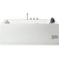 thumbnail image 6 of EAGO AM154ETL-L5 5 ft Acrylic White Rectangular Whirlpool Bathtub w Fixtures, 6 of 12