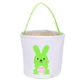 thumbnail image 2 of Decoraciones de Pascua, regalos de Pascua, adornos de Pascua, cesta de huevos de Pascua, bolsa con orejas de conejo de Pascua, cubo, bolsa de dulces para niños, bolsas de dulces Flock, 2 of 6