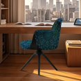 thumbnail image 3 of Xoenoiee Boho Mandala Frog Print Swivel Accent Chair Covers Accent Dining Chair Cover Stretch Mid Century Accent Office Desk Chair Sliopcover Swivel Arm Chair Protector for Home Office Living Room, 3 of 7