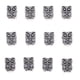 thumbnail image 4 of 12 Unids Granos Sueltos Hebillas de Espaciador Remache para Fabricación de Joyaría Artesanía DIY Búho perfecl Granos sueltos del espaciador, 4 of 7