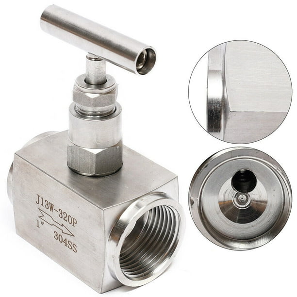 Needle Valve BSP 304 Stainless Steel 2‑Way High Pressure Flow Control