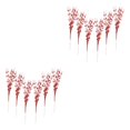 thumbnail image 1 of Bearachild 6 piezas de plástico falso brillo bayas tallo duradero para arreglos llamativos rojo rojo 2Conjunto, 1 of 6