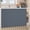 Blue, variant on Custom Kitchen Cabinet Curtains, Accordion Pleated Folding Door Privacy Curtain with Self-Adhesive Track, Faux Linen Cabinet Cover for Under Sink, Wardrobe
