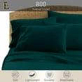 thumbnail image 2 of PRATYUX Twin XL 6-PC Sheet Set 800-TC 100% Egyptian Cotton, 10" Deep Pockets - Teal Blue, 2 of 7