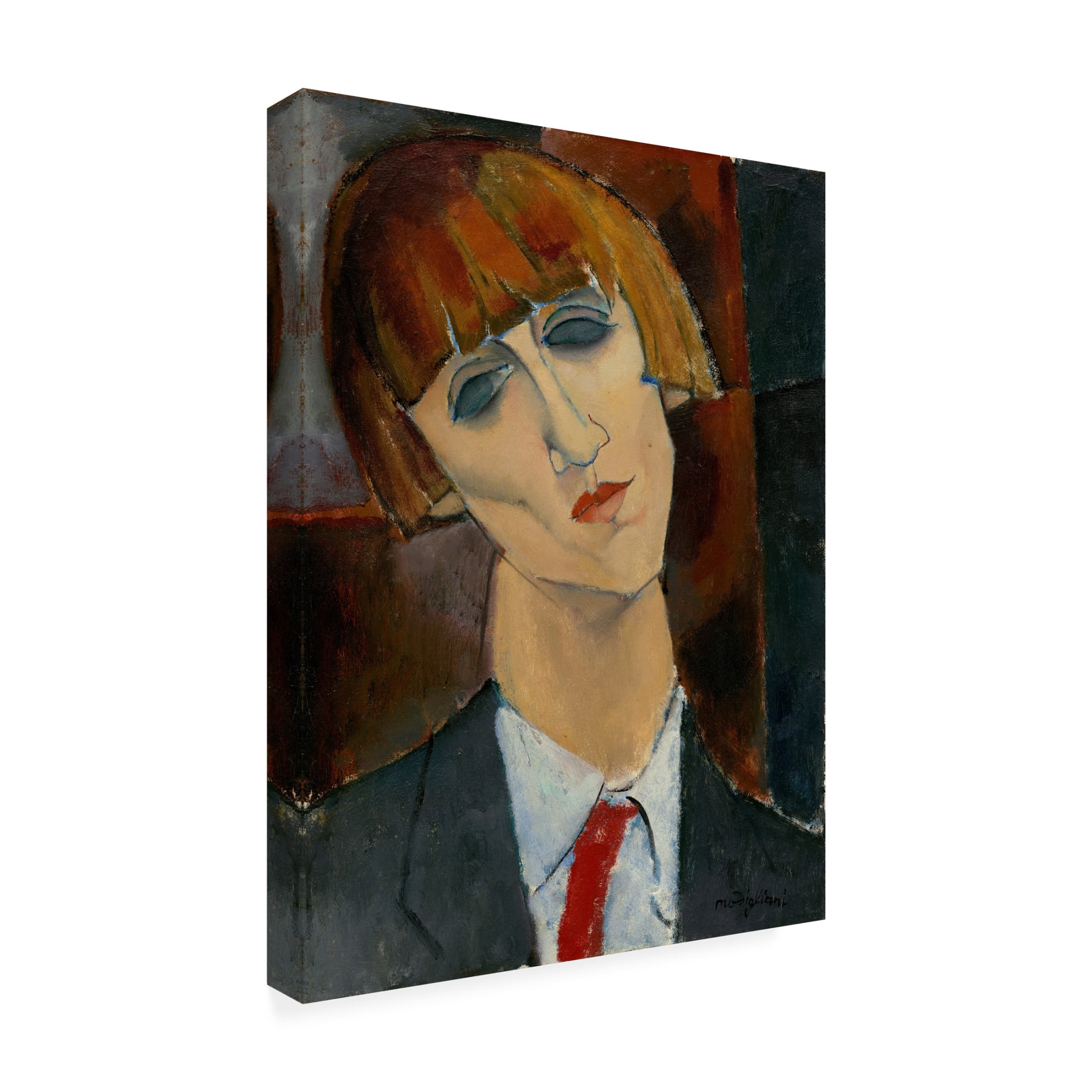 Amedeo Modigliani 'Madame Kisling, c. 1917' Canvas Art - 24 x 32 Inches