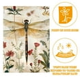 thumbnail image 2 of Vintage Dragonflies Wildflowers Floral Herbs Double Sided Garden Flag Decorative Weather Resistant Yard Flag, Large DIY Vertical Flag for Farmhouse Patio Lawn, 28x40 Inch, 2 of 6
