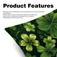 thumbnail image 2 of Saint Patrick's Day Velvet Throw Pillow Covers Set with Unique Patterns - 16x16, 18x18, 20x20 Inches - 2 Throw Pillow Inserts & Covers for Any Occasion, 2 of 6