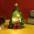 thumbnail image 1 of Árbol de Navidad decoraciones de luz escena decoración Navidad resina artesanía Día de San Valentín regalos de Navidad Sincero Electrónica, 1 of 5