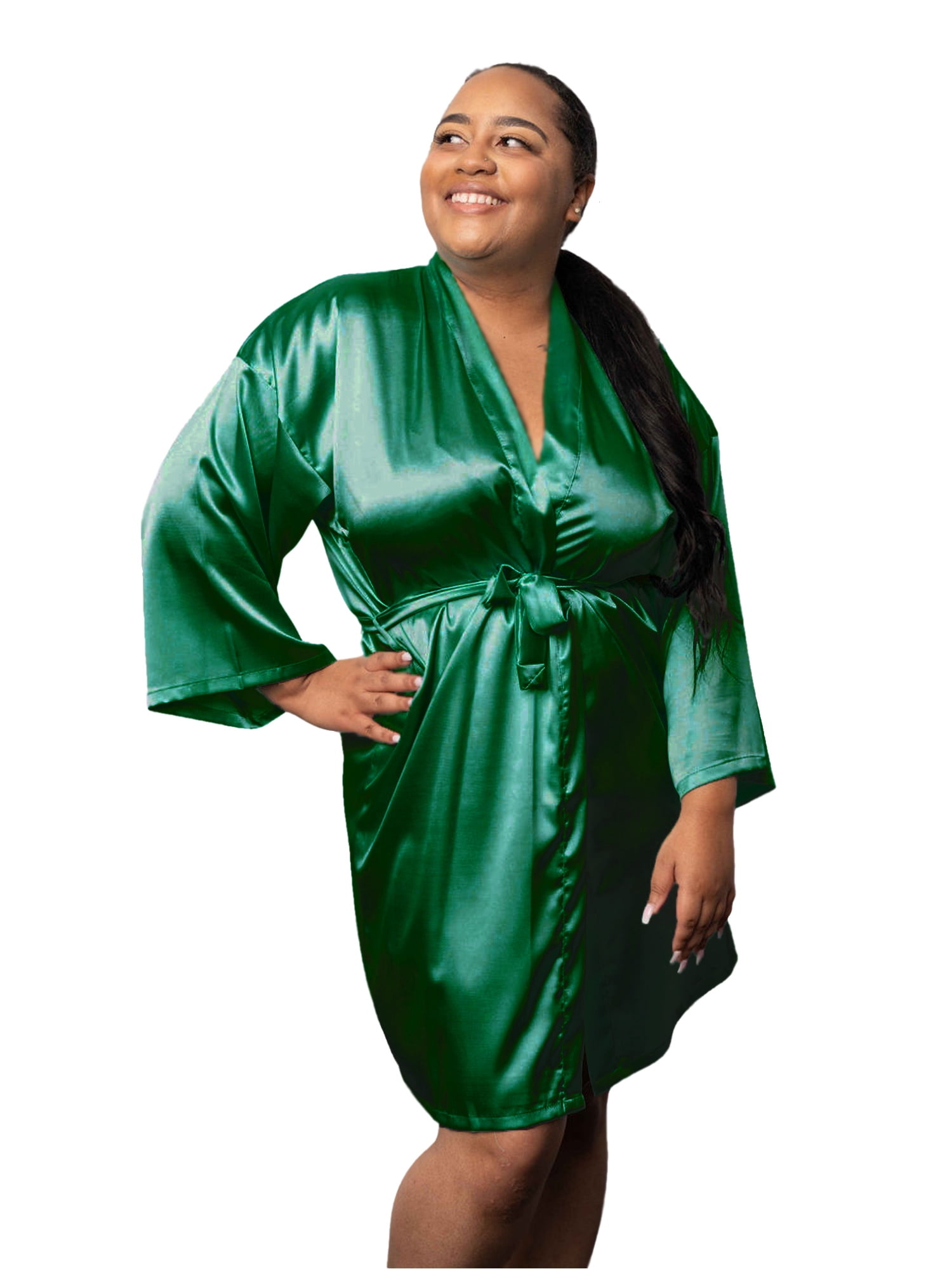 emerald green bridesmaid robes
