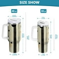 thumbnail image 6 of Yayeee 40oz Stainless Steel Tumbler with Straw and Handle Double-Wall Insulated Travel Water Bottle, Stripes Pattern, 6 of 8