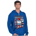 thumbnail image 4 of The Smurfs Cool Kanji Boss Papa Men Big & Tall Zip Hoodie Brisco Brands 3X, 4 of 5