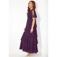 thumbnail image 3 of Catherines Women's Plus Size Tiered Chiffon Maxi Dress, 3 of 6