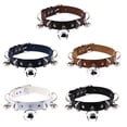 thumbnail image 2 of Collier pour Animaux en Faux Cuir : Collier de Sécurité pour Chat Robuste avec Clochette, 2 of 2