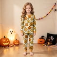thumbnail image 2 of NIEWTR Toddler Baby Girl Sweatshirt Set 2t 3t 4t 5t 6t 7t 8t Kid Fall Long Sleeve Halloween Clothes Halloween Outfits Fall Winter Outfit 2PC Long Sleeve Pajamas Set, 2 of 9