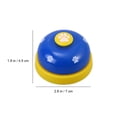 thumbnail image 3 of OULII 2Pcs Dog Training Bells Assorted Color Plastic Flat Wide Button Loud Sound Communication Device, 3 of 5