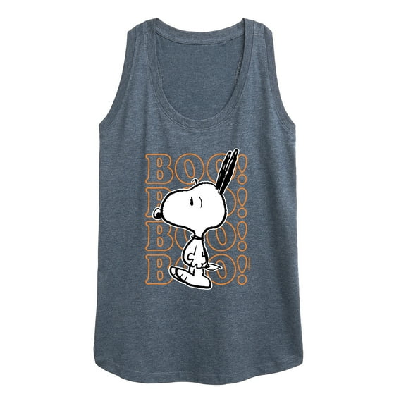 Peanuts - Boo Snoopy Scared - Women's Racerback Tank Top
