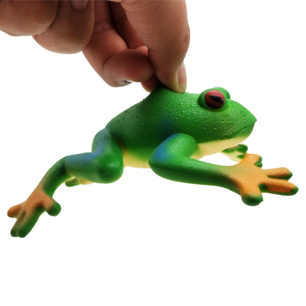 Rana De Goma Para Alivio De Estrés - Juguete Sensorial Para Niños Y Adultos, Material Elástico Y Suave (Verde)
