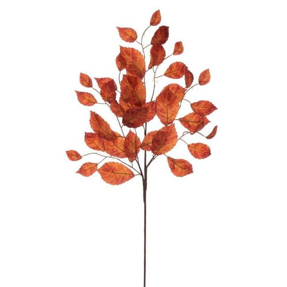 Vickerman FT225330 32 in. Rust Orange Leaf Spray, 3 Piece per Bag - Pack of 24