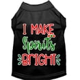 thumbnail image 3 of Christmas Pet Dog  Cat Shirt Screen Printed, "I Make Spirits Bright", 3 of 11