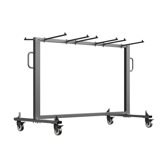 Mobile Folding Chair Transport Rack for 42 Chairs & 12 Tables - 400lb Load Capacity, Wheels Included