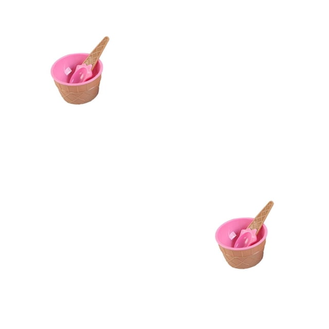 Yuarrent Ice Cream Dessert Bowl Party Outdoor Home Small Gifts Kitchen Bowls Set Activity Tableware Garden DIY Spoons Scoop Type2 NO2