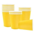 thumbnail image 1 of 16 oz Yellow Disposable Plastic Cups - 50 Pack, 1 of 5