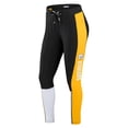 thumbnail image 2 of Women's WEAR by Erin Andrews Black/Yellow Pittsburgh Steelers Color-Block Leggings, 2 of 6