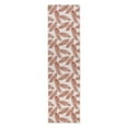 thumbnail image 2 of World Rug Gallery Nature Inspired Floral Leaves Reversible Indoor/Outdoor Area Rug - Rust 2'x7', 2 of 7