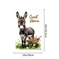 thumbnail image 4 of Amhnf Donkey Sweet Home Garden Flag For Home Outdoor Garden Yard Decor 12x18 inch, 4 of 5